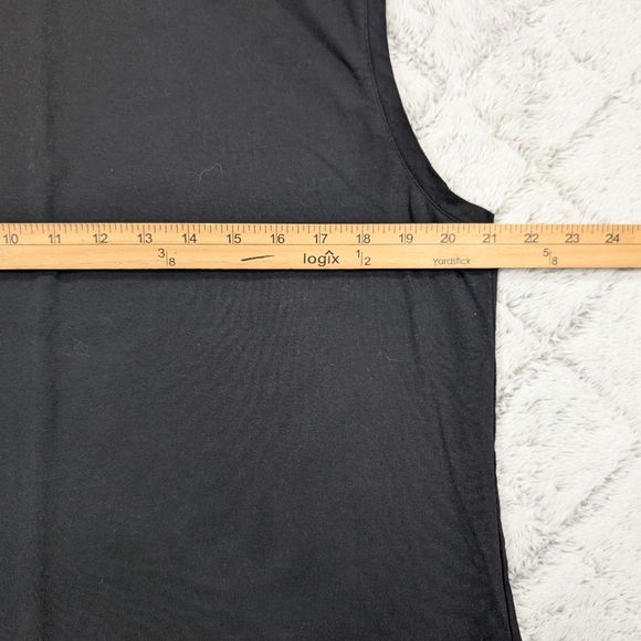 Pact Top Womens XL Black Organic Cotton Stretch Tank Sleeveless Minimal - Picture 5 of 6